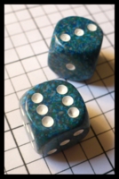 Dice : Dice - 6D Pipped - Blue Aqua Chessex Speckled Sea - Ebay Jan 2010